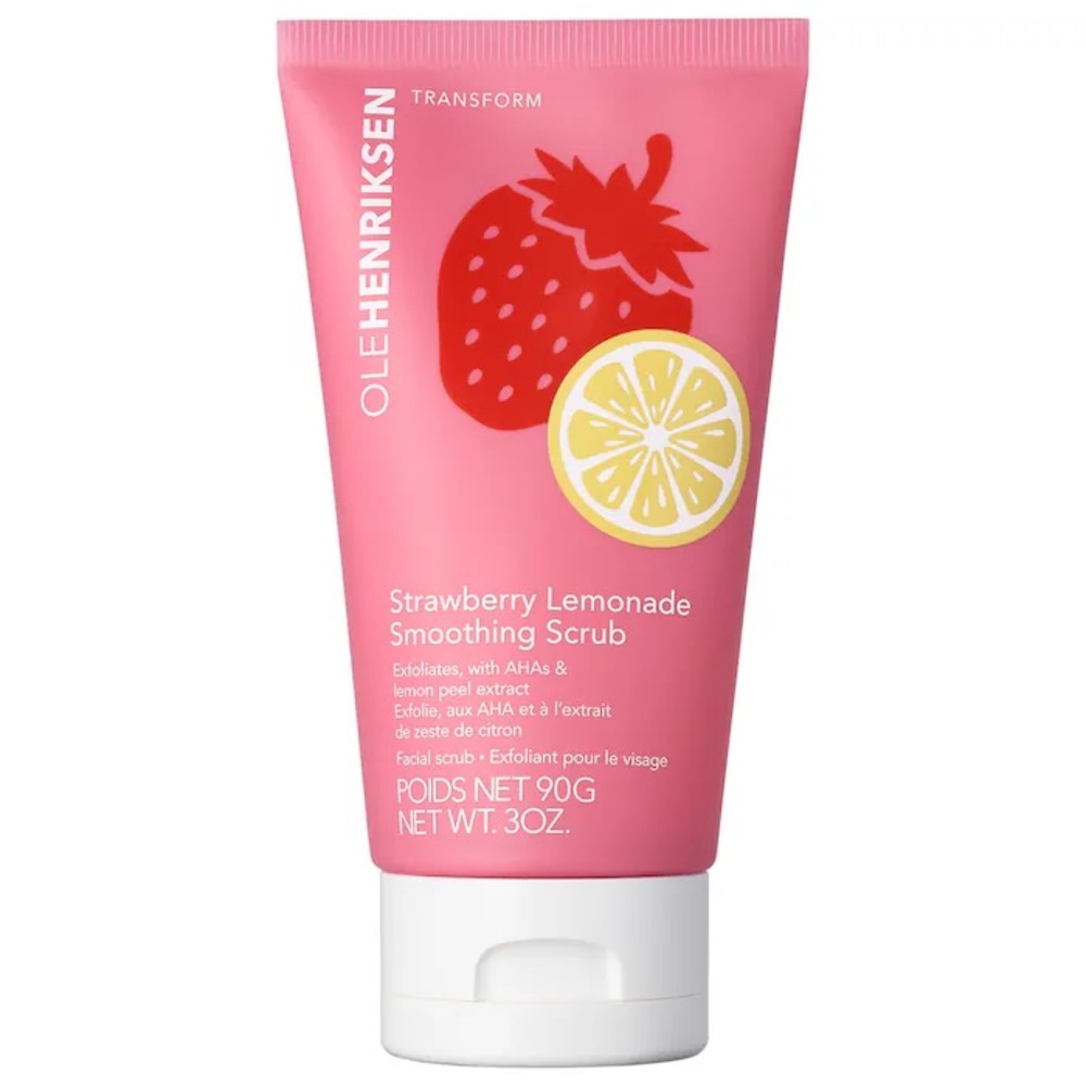 NEW OLEHENRIKSEN 10% AHA Strawberry Lemonade Smoothing Scrub​ FULL SIZE 3.0oz